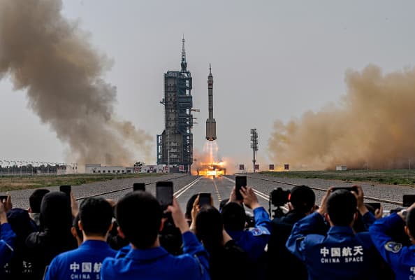 China Launches Crewed Mission To Its Space Station, Plans Moon Landing ...